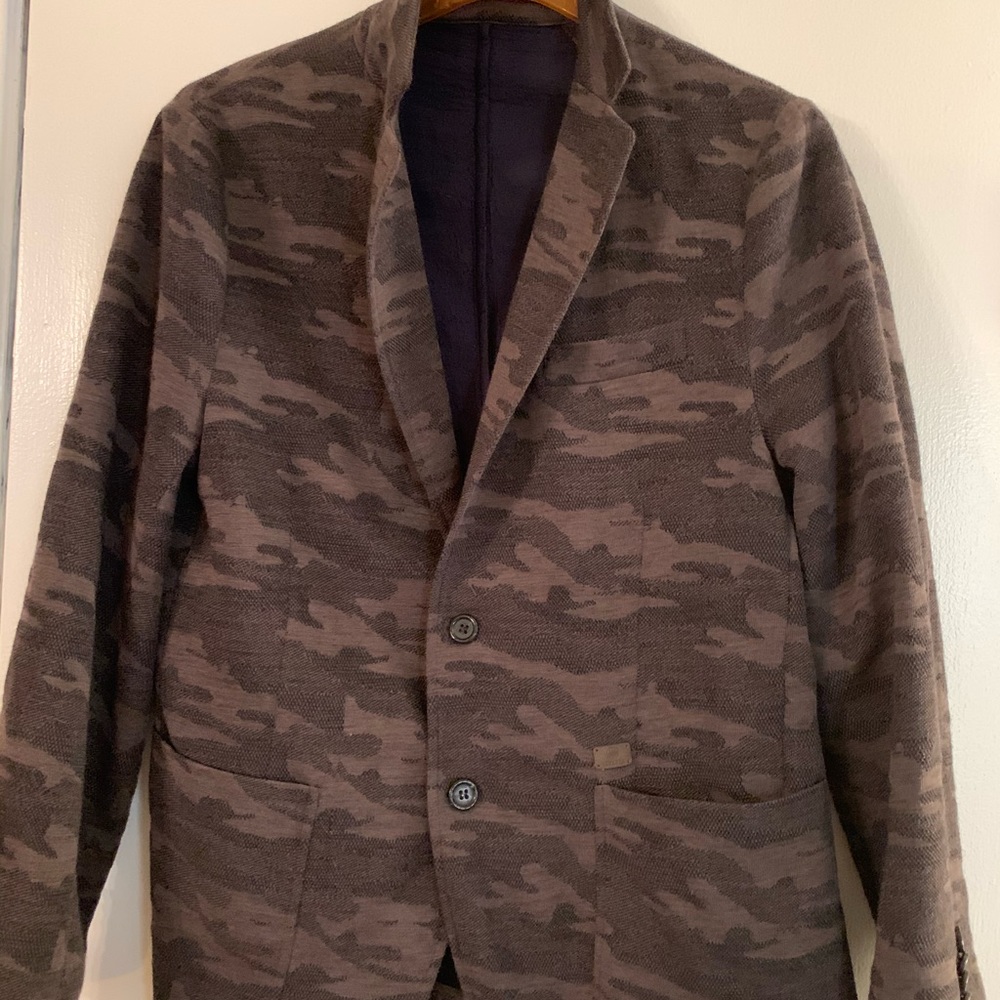 Beretta dark green camouflage knit jacket
